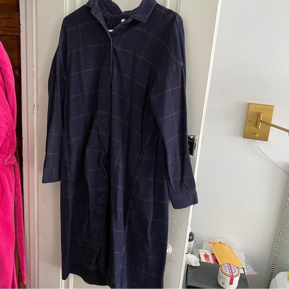 COPY - MUJI flannel shirt dress